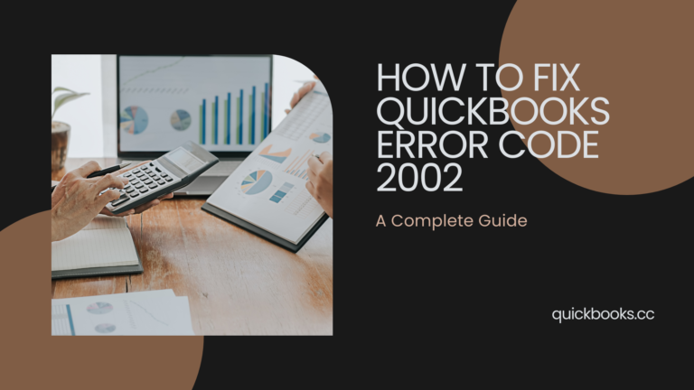 How to fix quickbooks error code 2002